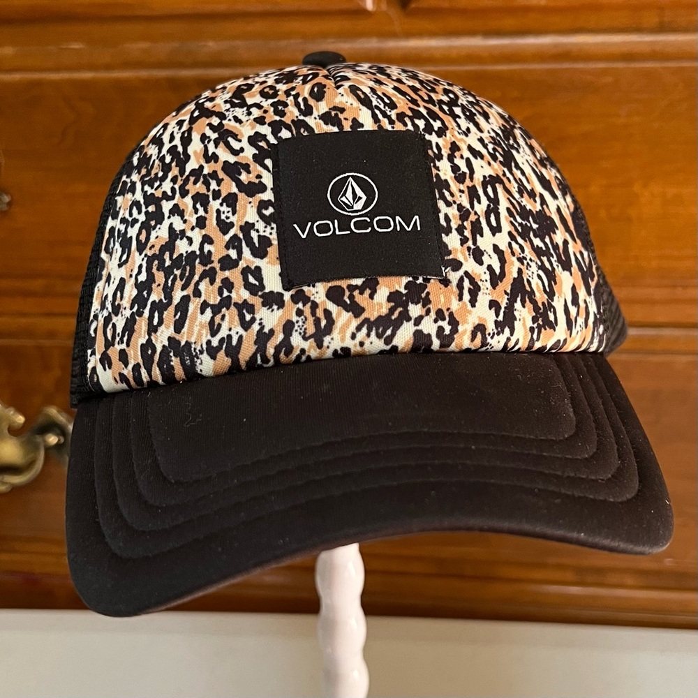 Volcom Animal Print SnapBack Hat with Black Brim